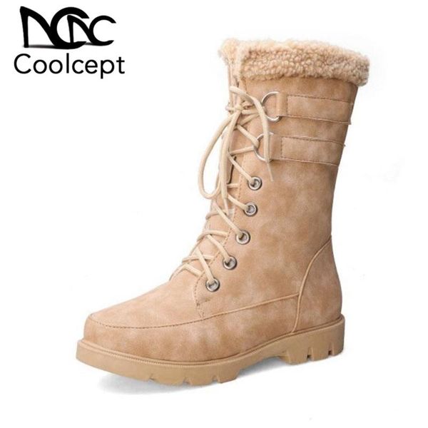 coolcept 4 цвета 2020 зимние теплые средние теленок сапоги круглый toe flats комфортная короткие сапоги ежедневно мода обувь женщины размер, Black
coolcept 4 цвета 2020 зимние теплые средние теленок сапоги круглый toe flats комфортная короткие сапоги ежедневно мода обувь женщины размер, Black