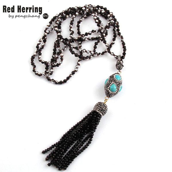pendant necklaces fashion 4mm mini half black color glass knotted handmake paved ball crystal tassel, Silver
pendant necklaces fashion 4mm mini half black color glass knotted handmake paved ball crystal tassel, Silver