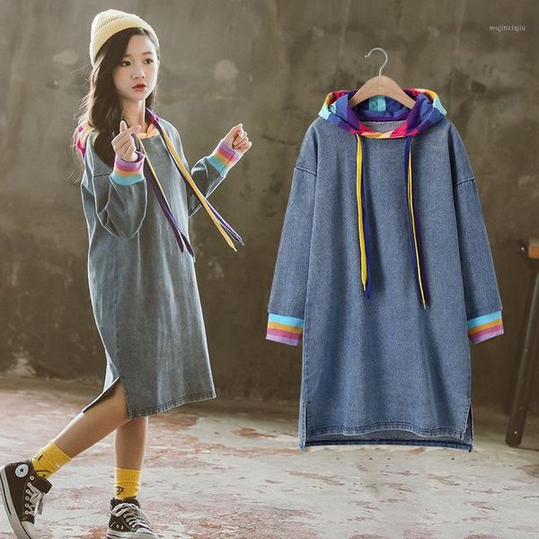 2020 new girls jeans dress for autumn outerwear kids long sleeve denim tshirt drese rainbow clothes fall tees children clothing1, Red;yellow
2020 new girls jeans dress for autumn outerwear kids long sleeve denim tshirt drese rainbow clothes fall tees children clothing1, Red;yellow