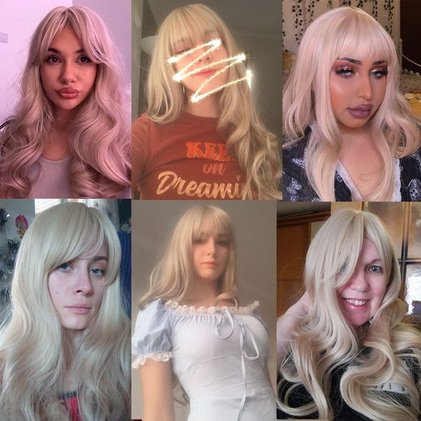 costume accessories easihair long blonde wavy synthetic wigs with bangs natural wave hair wigs for women cosplay daily wigs heat resistant, Silver
costume accessories easihair long blonde wavy synthetic wigs with bangs natural wave hair wigs for women cosplay daily wigs heat resistant, Silver