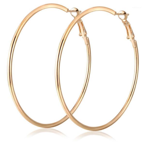 hoop & huggie european big earrings for women yellow gold filled temperament simple dia 5cm1, Golden;silver
hoop & huggie european big earrings for women yellow gold filled temperament simple dia 5cm1, Golden;silver