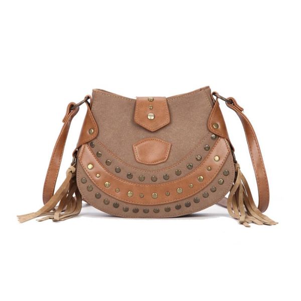 европа vintage saddle bag женская мода заклепки кистями дамы мешок плеча высокого качества pu сумки кожа messenger
европа vintage saddle bag женская мода заклепки кистями дамы мешок плеча высокого качества pu сумки кожа messenger