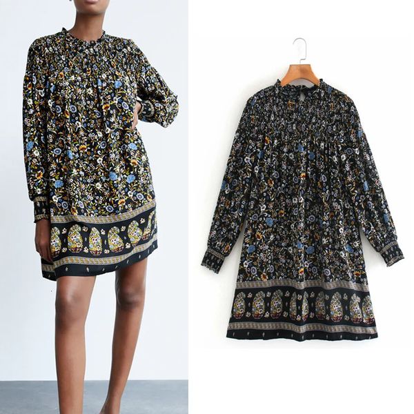 2021 new women black print mini dress woman vintage elastic o-neck long sleeve back buttoned loose laddies casual dresses rf1d, Black;gray
2021 new women black print mini dress woman vintage elastic o-neck long sleeve back buttoned loose laddies casual dresses rf1d, Black;gray