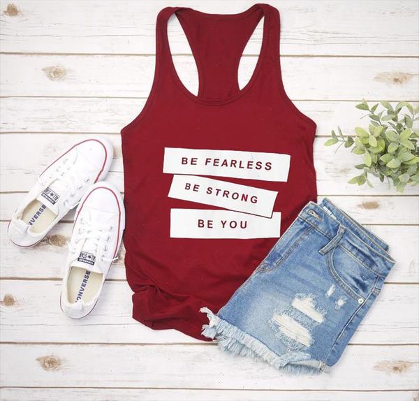 vest be fearless be strong you summer letter print womens funny casual tank shirts sayings, White
vest be fearless be strong you summer letter print womens funny casual tank shirts sayings, White