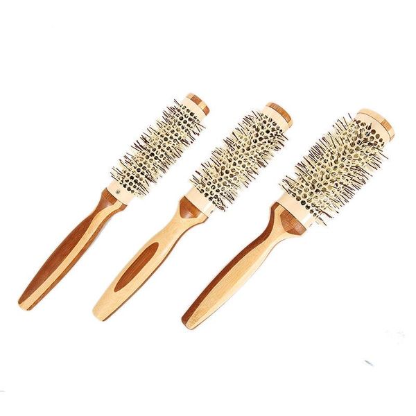 hair brushes bamboo wooden handle rolling comb cylinder nylon tooth modeling within buckle volume hairstyle fluffy curly, Silver
hair brushes bamboo wooden handle rolling comb cylinder nylon tooth modeling within buckle volume hairstyle fluffy curly, Silver