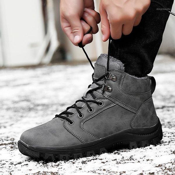 men's boots fashion super warm winter boots outdoor men casual brand with fur snow keep warm plush ankle1, Black
men's boots fashion super warm winter boots outdoor men casual brand with fur snow keep warm plush ankle1, Black