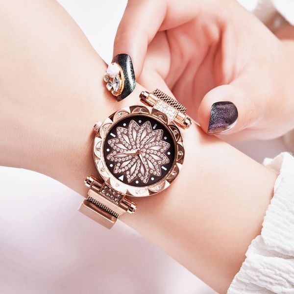 women watches ladies magnetic clock diamond female quartz wristwatches flower luxury bracelet watches gifts relogio, Slivery;brown
women watches ladies magnetic clock diamond female quartz wristwatches flower luxury bracelet watches gifts relogio, Slivery;brown