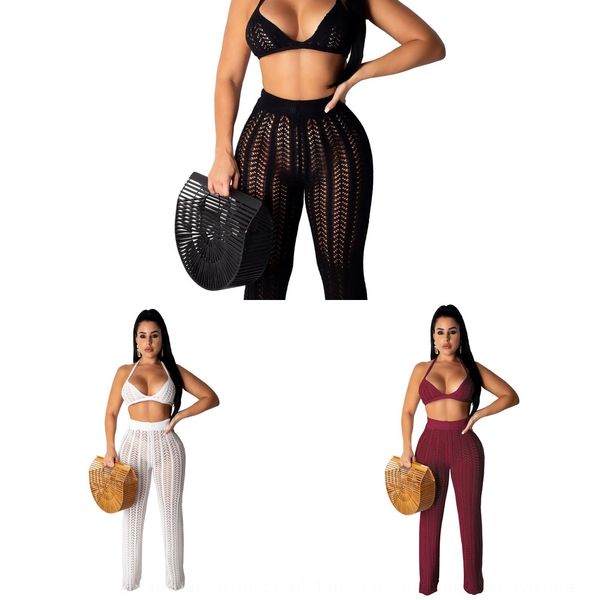 2019 women's fashion knitted mesh hollow-out perspective two-piece 2019 summer new summer suitnew suit women's fashion knitted mes, Gray
2019 women's fashion knitted mesh hollow-out perspective two-piece 2019 summer new summer suitnew suit women's fashion knitted mes, Gray
