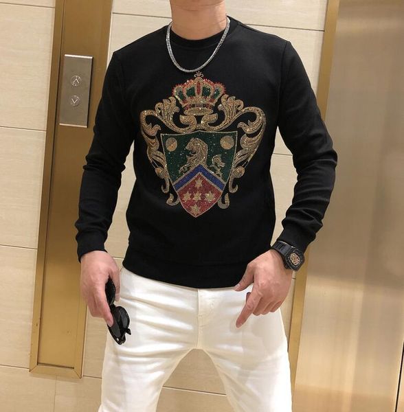 2022 autumn and winter men's hoodie cotton diamond stone hoodie male sweatshirts high quality, Black
2022 autumn and winter men's hoodie cotton diamond stone hoodie male sweatshirts high quality, Black