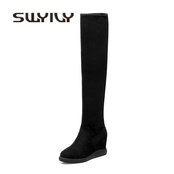 swyivy stretch over the knee tall snow boots woman wedge autumn winter warm velvet fashion lady shoes platform snow boots201103, Black
swyivy stretch over the knee tall snow boots woman wedge autumn winter warm velvet fashion lady shoes platform snow boots201103, Black
