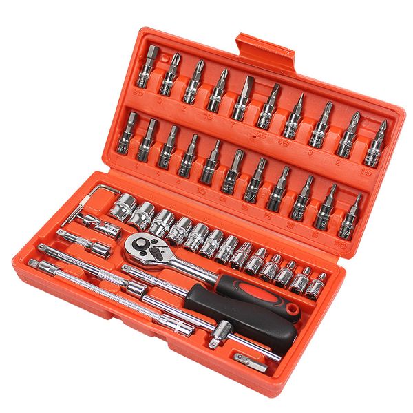 46 pcs car repair tool sets combination tool wrench set batch head ratchet pawl socket spanner screwdriver socket set
46 pcs car repair tool sets combination tool wrench set batch head ratchet pawl socket spanner screwdriver socket set