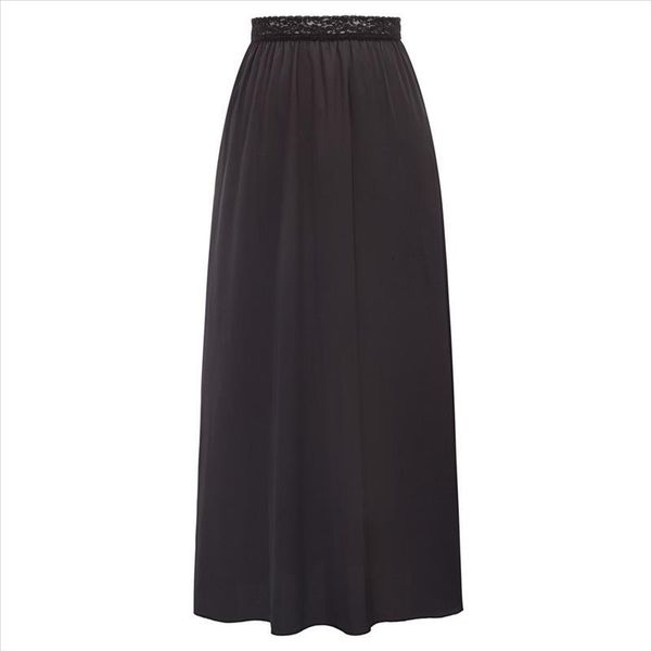 maxi skirts womens smooth & comfortable elastic waist lace decorated satin waist slip skirt solid color underskirt petticoat, Black
maxi skirts womens smooth & comfortable elastic waist lace decorated satin waist slip skirt solid color underskirt petticoat, Black