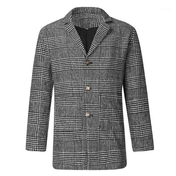 2019 mens trench coat jacket cardigan plaid print coat men casual winter fashion hounstooth gentlemen long jacket outwear1, Black
2019 mens trench coat jacket cardigan plaid print coat men casual winter fashion hounstooth gentlemen long jacket outwear1, Black