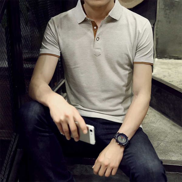 short men's fashion brand lapel summer half sleeve hong kong style solid color student slim fitting clothes korean boy, White;black
short men's fashion brand lapel summer half sleeve hong kong style solid color student slim fitting clothes korean boy, White;black