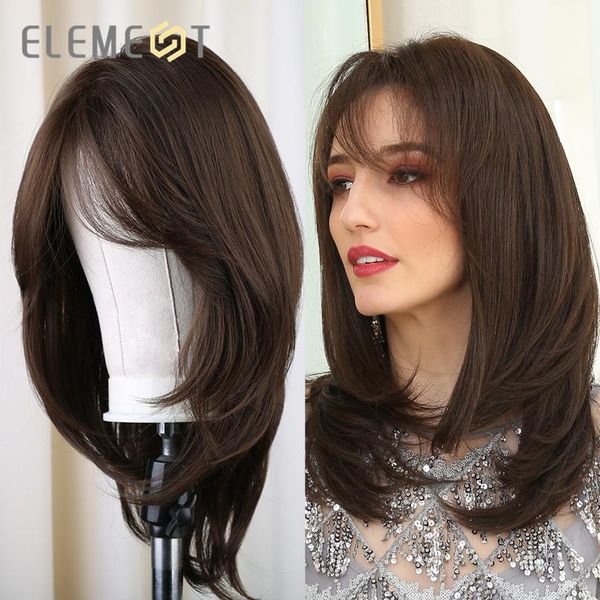 element medium length synthetic straight natural brown wigs with side bangs heat resistant party wigs for white/bla wmtpfl, Black
element medium length synthetic straight natural brown wigs with side bangs heat resistant party wigs for white/bla wmtpfl, Black