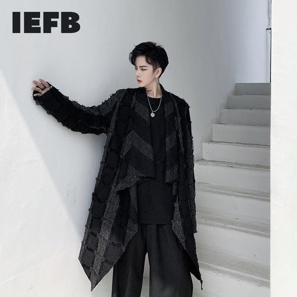 iefb men's wear mid-length trench coat no button cardigan windbreater for male 2021 spring fashion new clothes 9y33341, Tan;black
iefb men's wear mid-length trench coat no button cardigan windbreater for male 2021 spring fashion new clothes 9y33341, Tan;black