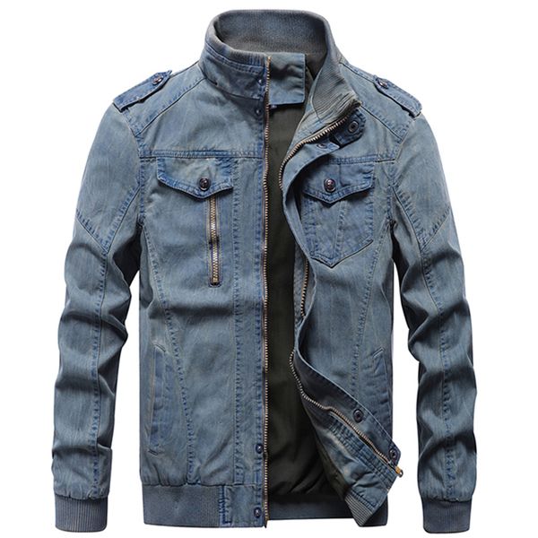 new denim jean jacket men casual for streetwear motorcycle retro mens jackets and coats fitness multi-pocket cargo jacket male, Black;brown
new denim jean jacket men casual for streetwear motorcycle retro mens jackets and coats fitness multi-pocket cargo jacket male, Black;brown