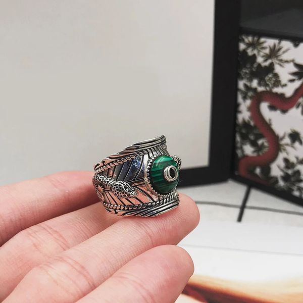 original brand designer vintage snake turquoise rings temperament ladies men fashion jewelry party gifts, Silver
original brand designer vintage snake turquoise rings temperament ladies men fashion jewelry party gifts, Silver