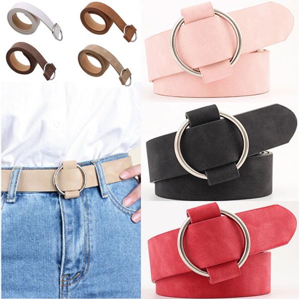 women leather belt 2020 round buckle belts female leisure jeans wild without pin metal buckle women strap belts, Black;brown
women leather belt 2020 round buckle belts female leisure jeans wild without pin metal buckle women strap belts, Black;brown