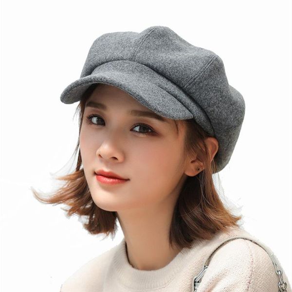 women wool cotton blend berets winter autumn octagonal beret caps stylish artist painter newsboy hats black grey beret hats, Blue;gray
women wool cotton blend berets winter autumn octagonal beret caps stylish artist painter newsboy hats black grey beret hats, Blue;gray