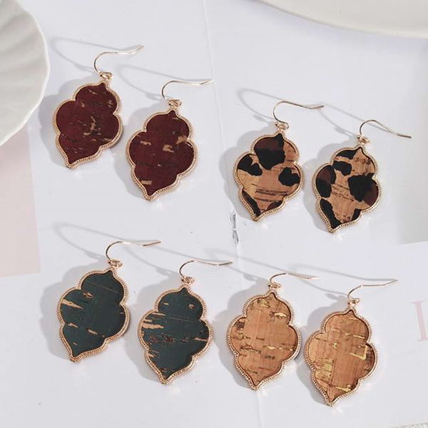 baroque style retro vintage cork leather floral earrings women gold tone leopard quatrefoil flower geometric statement moroccan earrings, Silver
baroque style retro vintage cork leather floral earrings women gold tone leopard quatrefoil flower geometric statement moroccan earrings, Silver