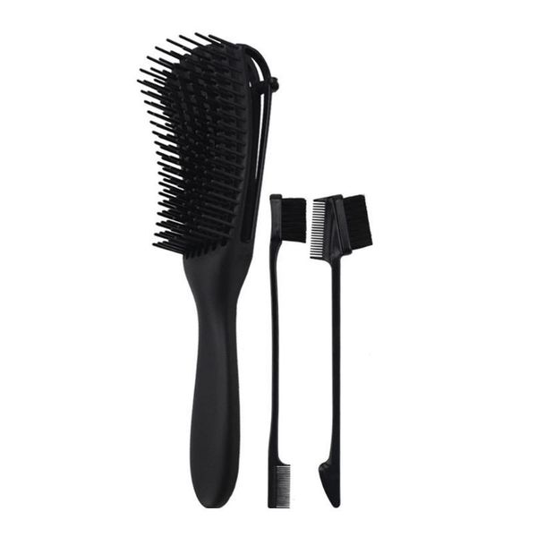 3 pieces/set brush with double side edge brush for for kinky curly/coily hair 3 pi jlloga, Silver
3 pieces/set brush with double side edge brush for for kinky curly/coily hair 3 pi jlloga, Silver