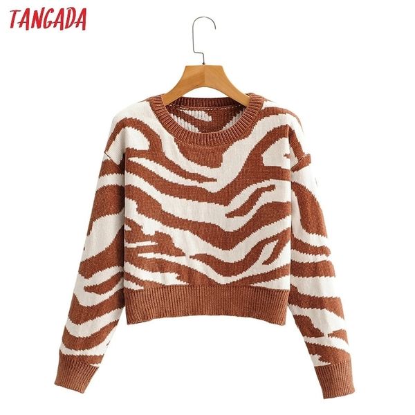 tangada fall women leopard pattern sweater cashmere knitted pullover sweater round neck jumper sy108 210204, White;black
tangada fall women leopard pattern sweater cashmere knitted pullover sweater round neck jumper sy108 210204, White;black