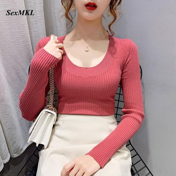 women's sweaters women knitted winter basic 2021 fashion long sleeve casual ladies korean clothing elegant black pullovers, White;black
women's sweaters women knitted winter basic 2021 fashion long sleeve casual ladies korean clothing elegant black pullovers, White;black