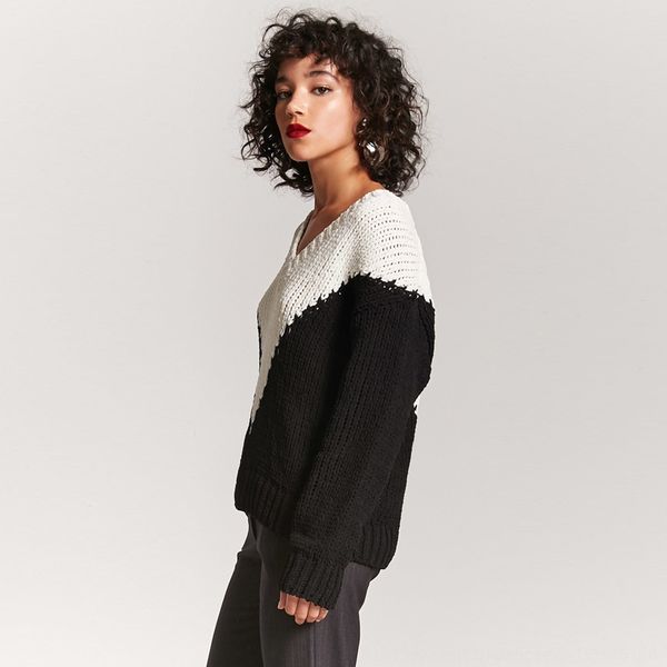 2020 autumn youth versatile simple style v-type knitted stitching thick pullover needle pullover sweater can be batch aavko, White;black
2020 autumn youth versatile simple style v-type knitted stitching thick pullover needle pullover sweater can be batch aavko, White;black