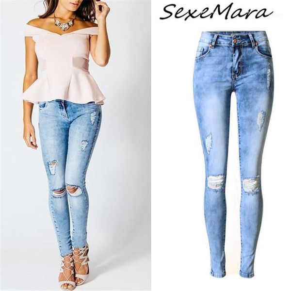 casual high waist women jeans 2020 fashion irregular distressed hole ripped women skinny jeans1, Blue
casual high waist women jeans 2020 fashion irregular distressed hole ripped women skinny jeans1, Blue