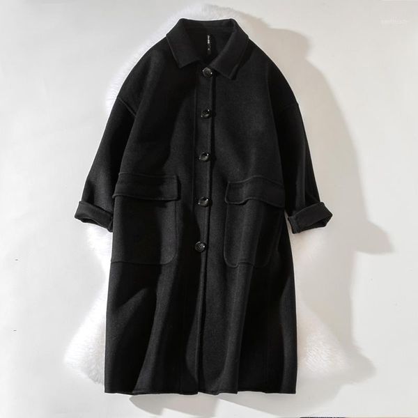women's wool & blends cthink good quality 100% thicken women's coat fashion warm turn down collar long outerwear coats for woman s, Black
women's wool & blends cthink good quality 100% thicken women's coat fashion warm turn down collar long outerwear coats for woman s, Black