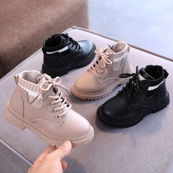 children' women' spring and autumn winter short with foreign leather surface waterproof little princs martin boots, Black;grey
children' women' spring and autumn winter short with foreign leather surface waterproof little princs martin boots, Black;grey
