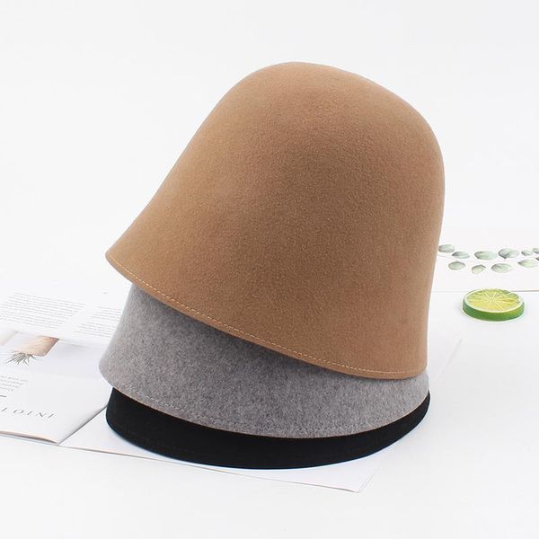 autumn wool bucket hats women fashion bucket caps solid simplicity hat caps for lady, Blue;gray
autumn wool bucket hats women fashion bucket caps solid simplicity hat caps for lady, Blue;gray