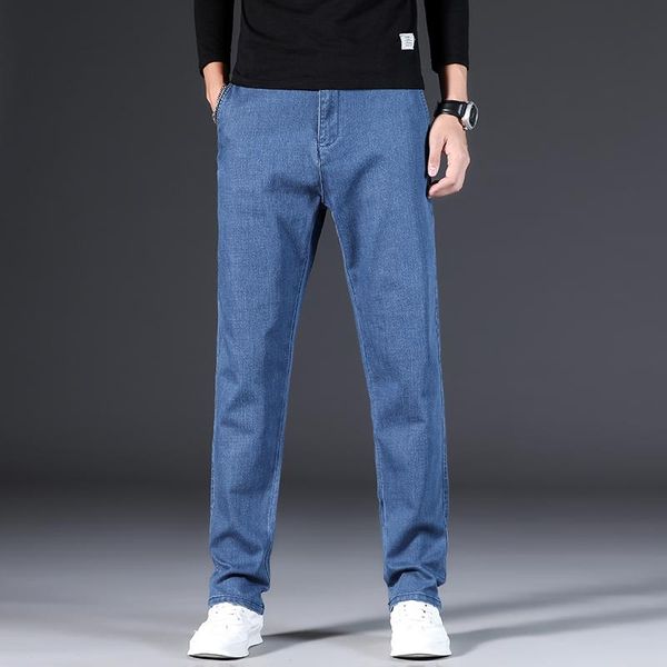 voreloce classic embroidery spring high-quality soft and comfortable cotton stretch men's fit straight denim jeans, Blue
voreloce classic embroidery spring high-quality soft and comfortable cotton stretch men's fit straight denim jeans, Blue