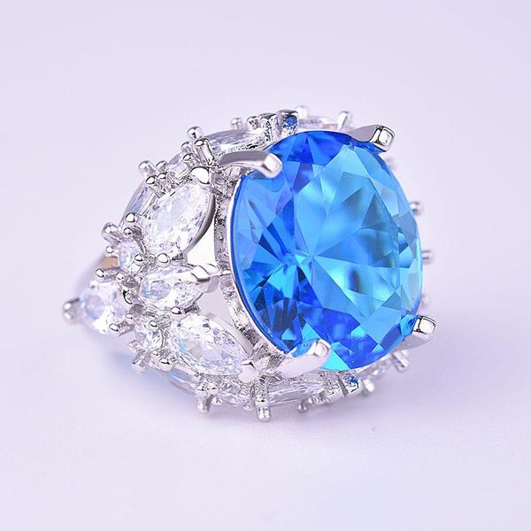 white gold color oval litght blue cubic zirconia luxury big rings for women party engagement rings, Golden;silver
white gold color oval litght blue cubic zirconia luxury big rings for women party engagement rings, Golden;silver