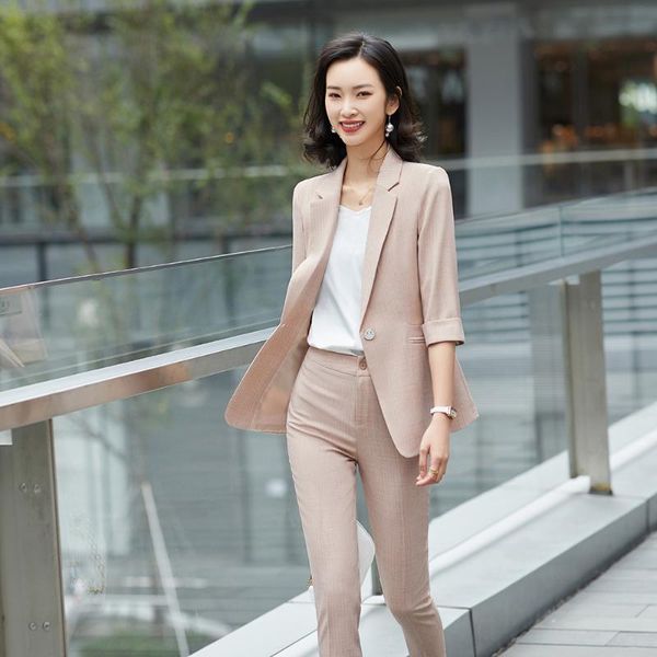 spring summer female elegant women's pants suit white blazer and trouser business clothing office lady 2 pieces set plus size
spring summer female elegant women's pants suit white blazer and trouser business clothing office lady 2 pieces set plus size
