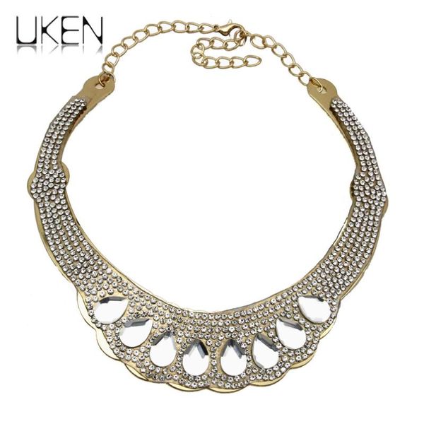 ukenbig fashion gold color chunky chain inlay rhinestone crystal women chokers necklace exaggerated stage charm jewelry, Golden;silver
ukenbig fashion gold color chunky chain inlay rhinestone crystal women chokers necklace exaggerated stage charm jewelry, Golden;silver