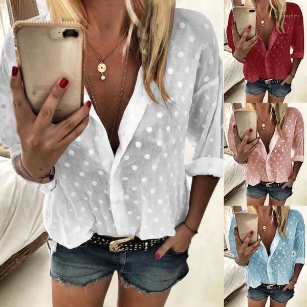 2020 new womens and blouses long sleeve chemise femme polka dot loose shirt ladies chiffon blouse dames blusa feminina1, White
2020 new womens and blouses long sleeve chemise femme polka dot loose shirt ladies chiffon blouse dames blusa feminina1, White