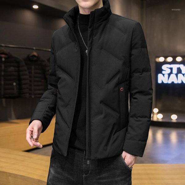 mimi winter new short white duck down down jacket for men's outdoor sports fashion thickened warm standing collar men's coat1, Black
mimi winter new short white duck down down jacket for men's outdoor sports fashion thickened warm standing collar men's coat1, Black