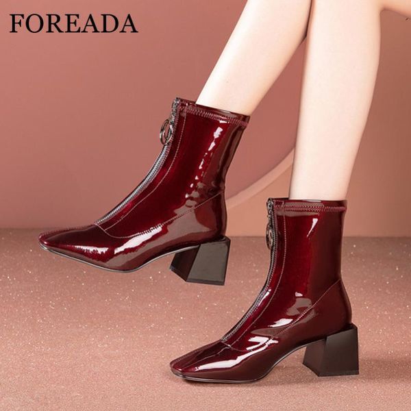 boots foreada real leather high heel woman square toe ankle block shoes zip ladies short autumn winter black 41
boots foreada real leather high heel woman square toe ankle block shoes zip ladies short autumn winter black 41