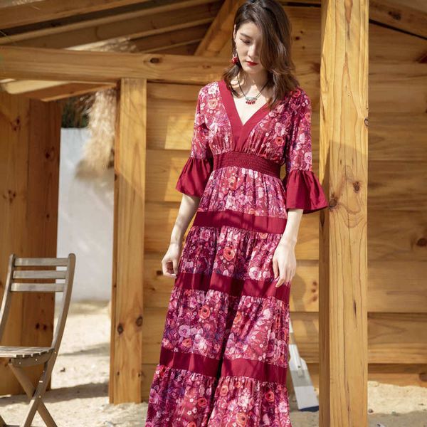 women of the fashion beach holiday dressed in portrait flowers printed broad 2021 ladies maxi with garnish v dresses 9q8b, Black;gray
women of the fashion beach holiday dressed in portrait flowers printed broad 2021 ladies maxi with garnish v dresses 9q8b, Black;gray