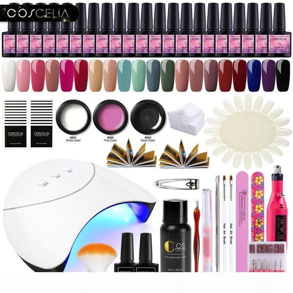 coscelia 36w 80w lamp poly gel nail kit 15ml quick building nail extensions acrylic gel polish with 20pc uv for art set
coscelia 36w 80w lamp poly gel nail kit 15ml quick building nail extensions acrylic gel polish with 20pc uv for art set