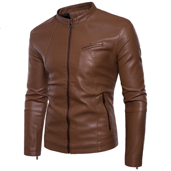 2021 new negizber locomotive plutonium leather solid color zipper spring male streetwear casual fine men's jacket ya0f, Black
2021 new negizber locomotive plutonium leather solid color zipper spring male streetwear casual fine men's jacket ya0f, Black