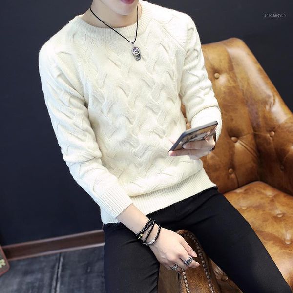 2020 autumn winter new solid sweater men wool pull sueter hombre knit male casual pullover sweater cotton gray warm coat1, White;black
2020 autumn winter new solid sweater men wool pull sueter hombre knit male casual pullover sweater cotton gray warm coat1, White;black
