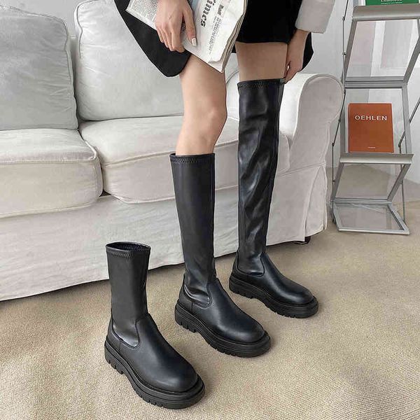 boot women ankle s ladie shoe slip on mid calf platform soft pu leather long footwear woman fahion autumn winter 221223, Black
boot women ankle s ladie shoe slip on mid calf platform soft pu leather long footwear woman fahion autumn winter 221223, Black