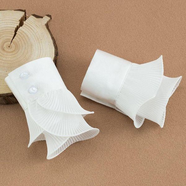 five fingers gloves detachable shirt pleated flare sleeve false cuffs solid color layered wristband decorative women clothing accessory, Blue;gray
five fingers gloves detachable shirt pleated flare sleeve false cuffs solid color layered wristband decorative women clothing accessory, Blue;gray