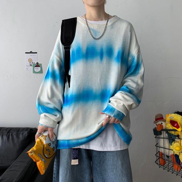 men's sweaters neploha tie dye long sleeve sweater woman stripe casual oversize pullovers korean streetwear male clothing, White;black
men's sweaters neploha tie dye long sleeve sweater woman stripe casual oversize pullovers korean streetwear male clothing, White;black
