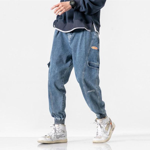 spring and autumn american vintage workwear joint jeans men's loose straight wide-leg beam leg sports jeans1, Blue
spring and autumn american vintage workwear joint jeans men's loose straight wide-leg beam leg sports jeans1, Blue