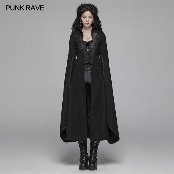 punk rave new women gothic woolen long coat streampunk retro party coat vampire stage costume long coat 201031, Tan;black
punk rave new women gothic woolen long coat streampunk retro party coat vampire stage costume long coat 201031, Tan;black