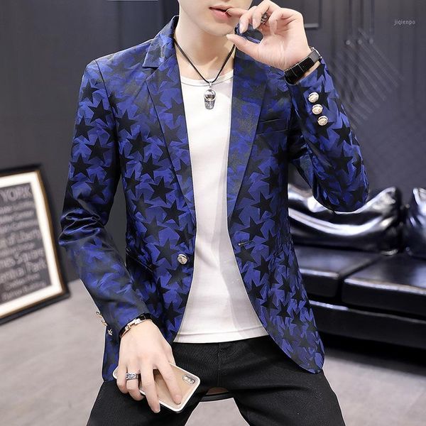 men's suits & blazers 2021 men slim fit handsome casual jacquard blazer trend youth flower blazer1, White;black
men's suits & blazers 2021 men slim fit handsome casual jacquard blazer trend youth flower blazer1, White;black